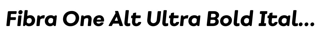Fibra One Alt Ultra Bold Italic image